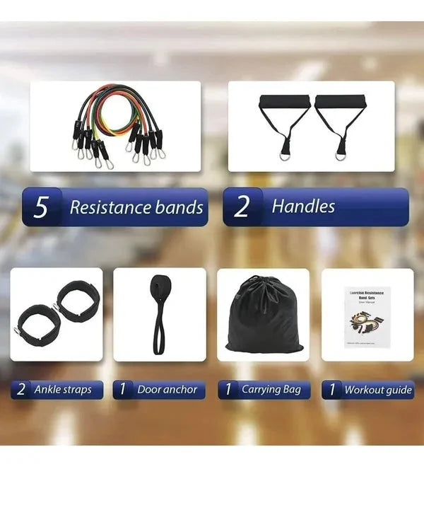 ⏳Oferta Especial por Tiempo Limitado⏰Construye el Cuerpo de Tus Sueños Sin Ir al Gimnasio | Juego de Bandas de Resistencia Ajustables para Entrenamiento Corporal Completo en Cualquier Lugar