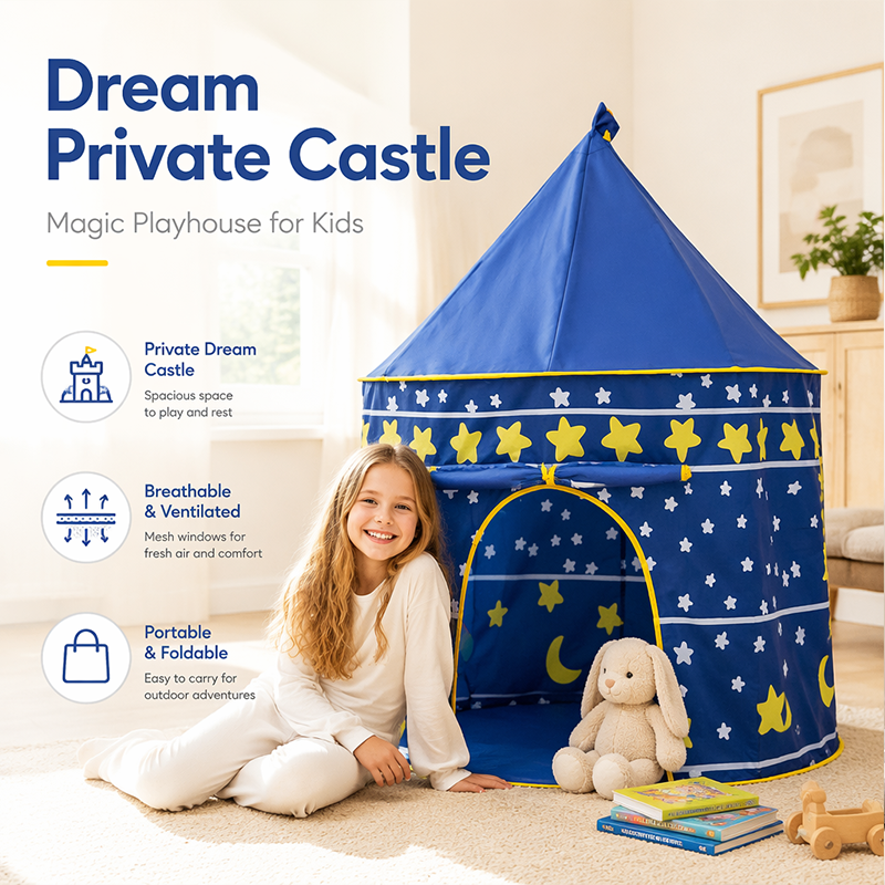 Tienda de Juego para Niños con Puerta Enrollable