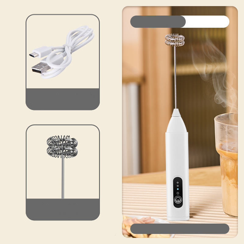 🥤 ¡OFERTA POR TIEMPO LIMITADO 50% DE DESCUENTO! ⚡ Mezclador Eléctrico de Espuma para Bebidas – 3 Velocidades, 400mAh, Funcionamiento Silencioso y de Carga USB ✨