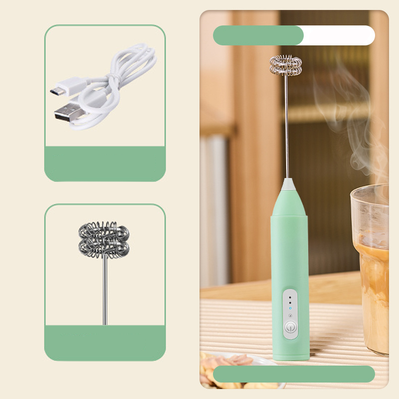 🥤 ¡OFERTA POR TIEMPO LIMITADO 50% DE DESCUENTO! ⚡ Mezclador Eléctrico de Espuma para Bebidas – 3 Velocidades, 400mAh, Funcionamiento Silencioso y de Carga USB ✨