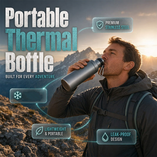 🔥Oferta Especial 50% Descuento🔥 Vaso térmico deportivo de acero inoxidable – Conserva frío 24 horas, hermético contra fugas, tapa con popote 🏃