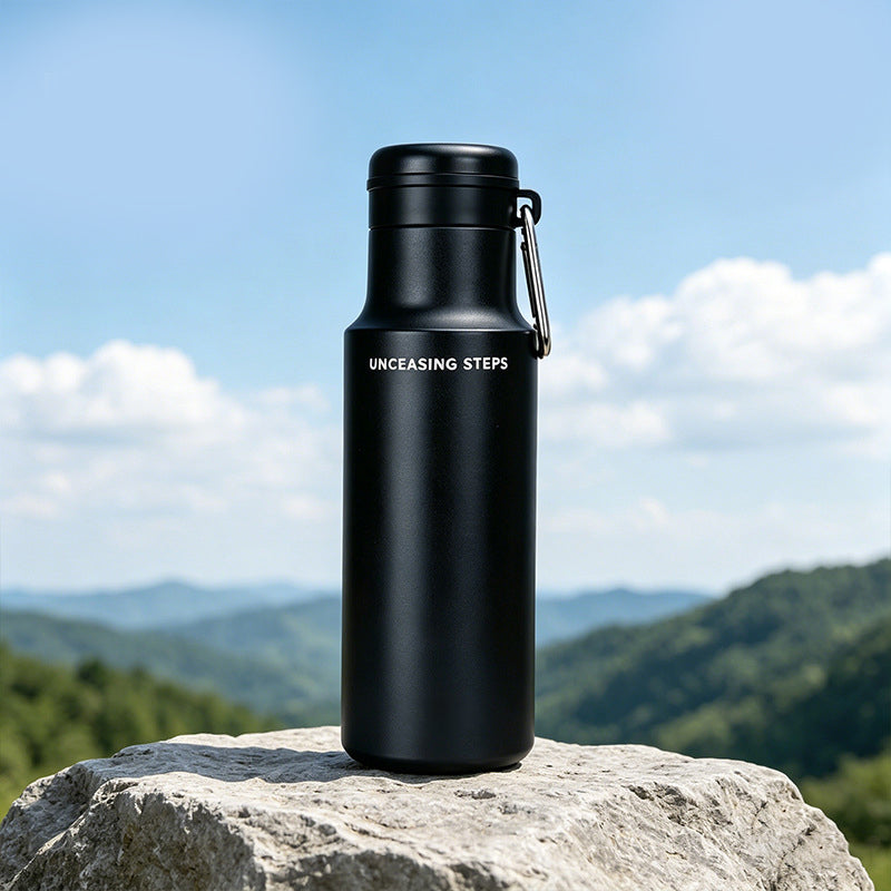 🔥Oferta Especial 50% Descuento🔥 Vaso térmico deportivo de acero inoxidable – Conserva frío 24 horas, hermético contra fugas, tapa con popote 🏃