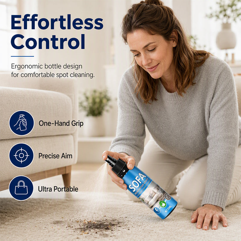 🥳OFERTA FLASH 2026🥳💞¡Más de 50.000 unidades vendidas!🛋️✨ ¡50% DE DESCUENTO! Spray Limpiador de Tela Sin Enjuague – solo rocía y limpia, sin agua ni enjuague. Ideal para sofás, alfombras y tapicería, deja un aroma fresco en minutos. 🧼💨