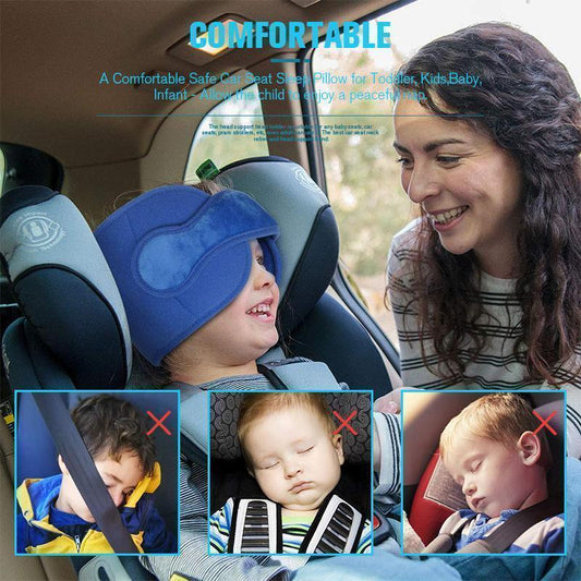 📢 Banda de soporte para cabeza infantil en auto – almohada reposacabezas ajustable para bebés, estabilizador anti caída para asientos de vehículo, evita dolores de cuello durante los viajes