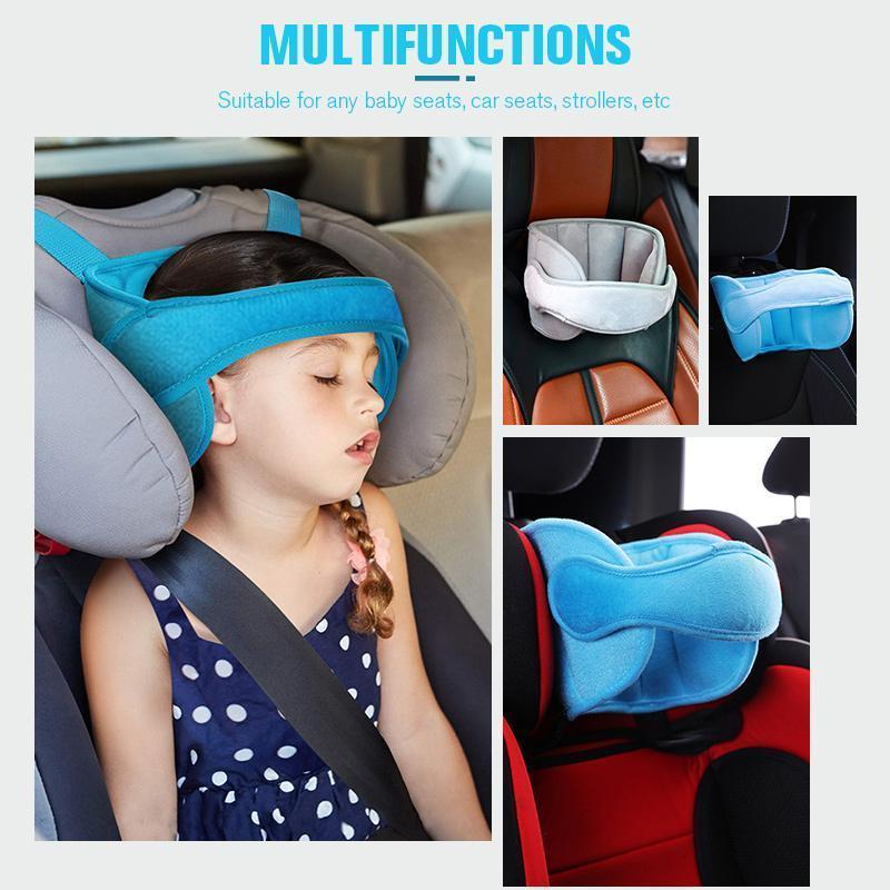 📢 Banda de soporte para cabeza infantil en auto – almohada reposacabezas ajustable para bebés, estabilizador anti caída para asientos de vehículo, evita dolores de cuello durante los viajes