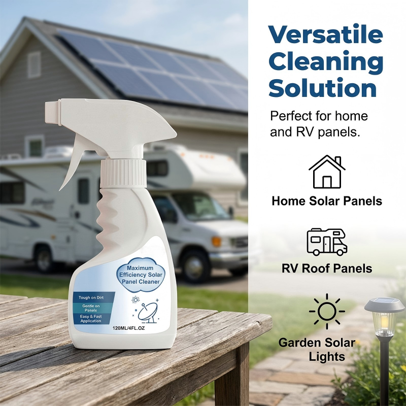🔥Oferta Flash 50% Descuento🔥 Spray Limpiador para Paneles Solares – Alta Eficiencia, Sin Rayas, Biodegradable, 32oz rinde para 150 Galones ☀️