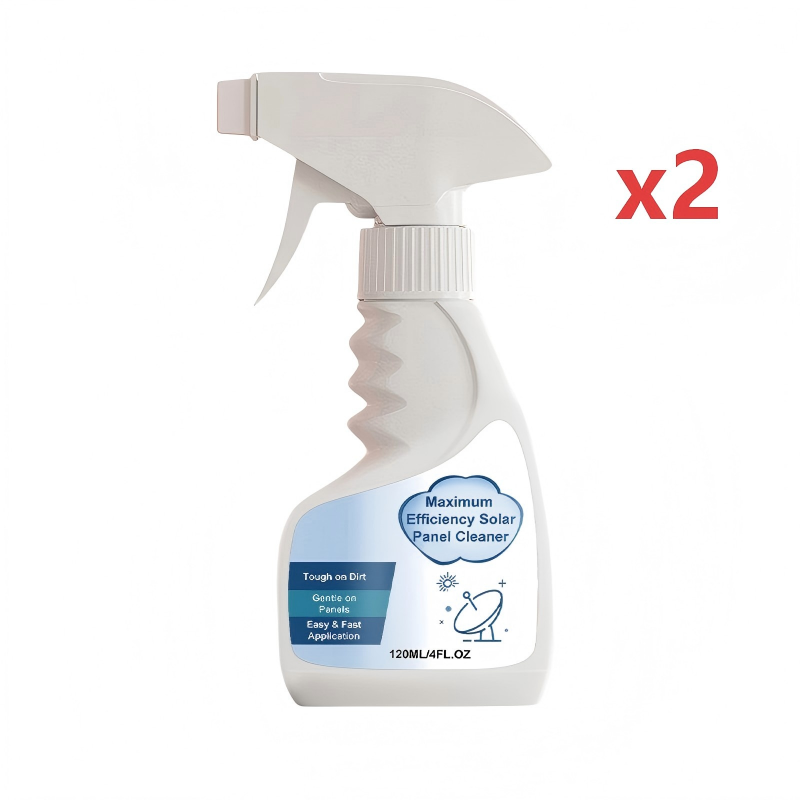 🔥Oferta Flash 50% Descuento🔥 Spray Limpiador para Paneles Solares – Alta Eficiencia, Sin Rayas, Biodegradable, 32oz rinde para 150 Galones ☀️