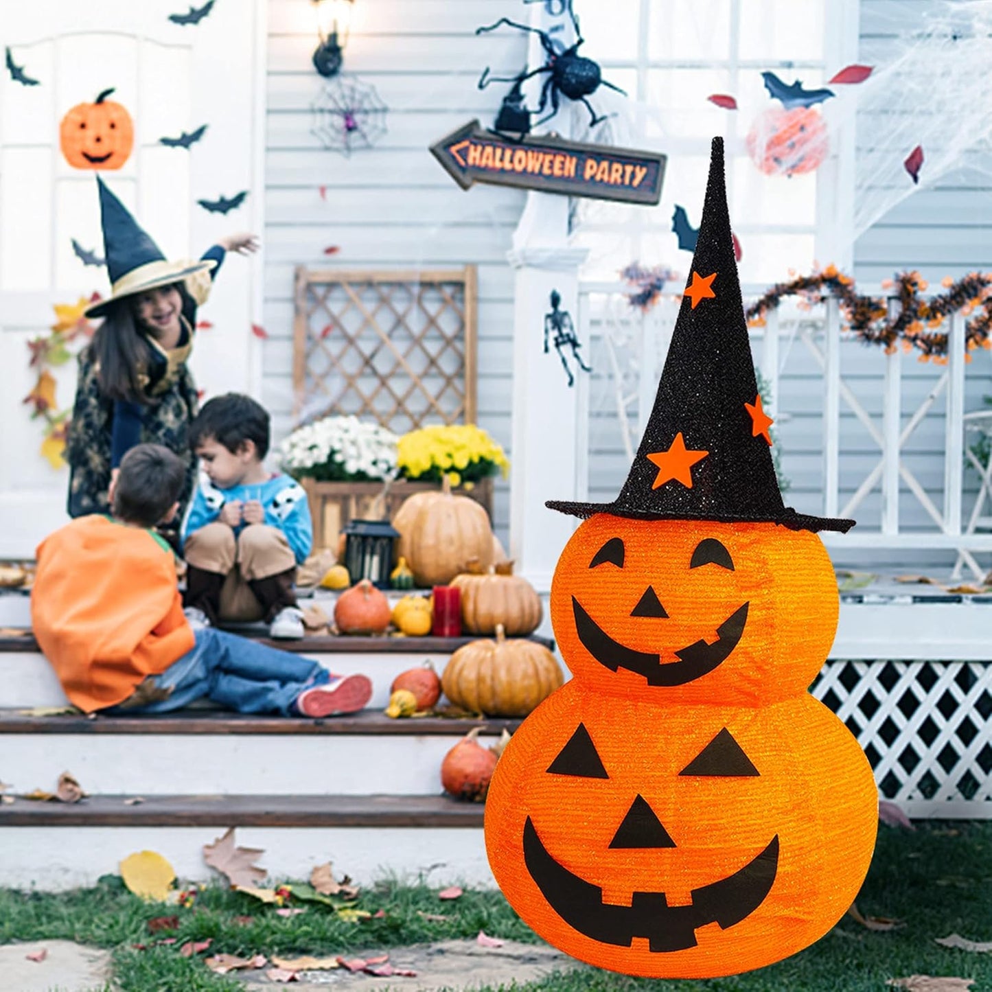 🎃 Oferta estrella 50% de descuento 🎃🎃 Decoraciones de calabaza plegables para Halloween