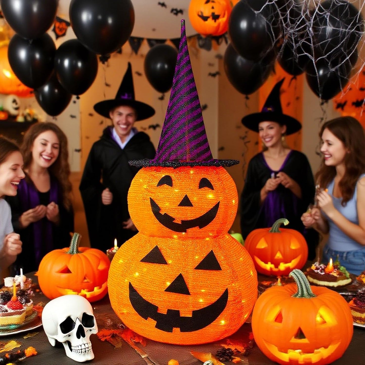 🎃 Oferta estrella 50% de descuento 🎃🎃 Decoraciones de calabaza plegables para Halloween