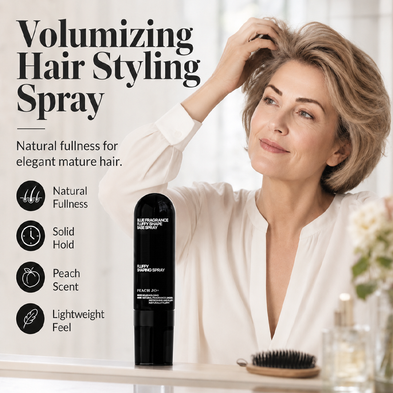 🎉¡50% de descuento! 👩 Spray voluminizador y fijador con aroma a melocotón, para un cabello ligero, con cuerpo y fijación duradera.