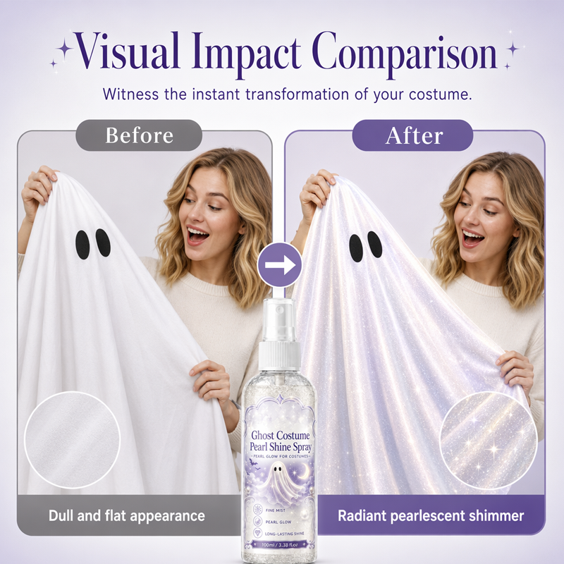 🥳OFERTA 2026🥳💞+50.000 vendidos🎃✨50% DESCUENTO Spray perlado luminoso Halloween, niebla ultrafina con brillo mágico para cualquier disfraz. Rocía y listo, sin coser ni pegar 👻💫