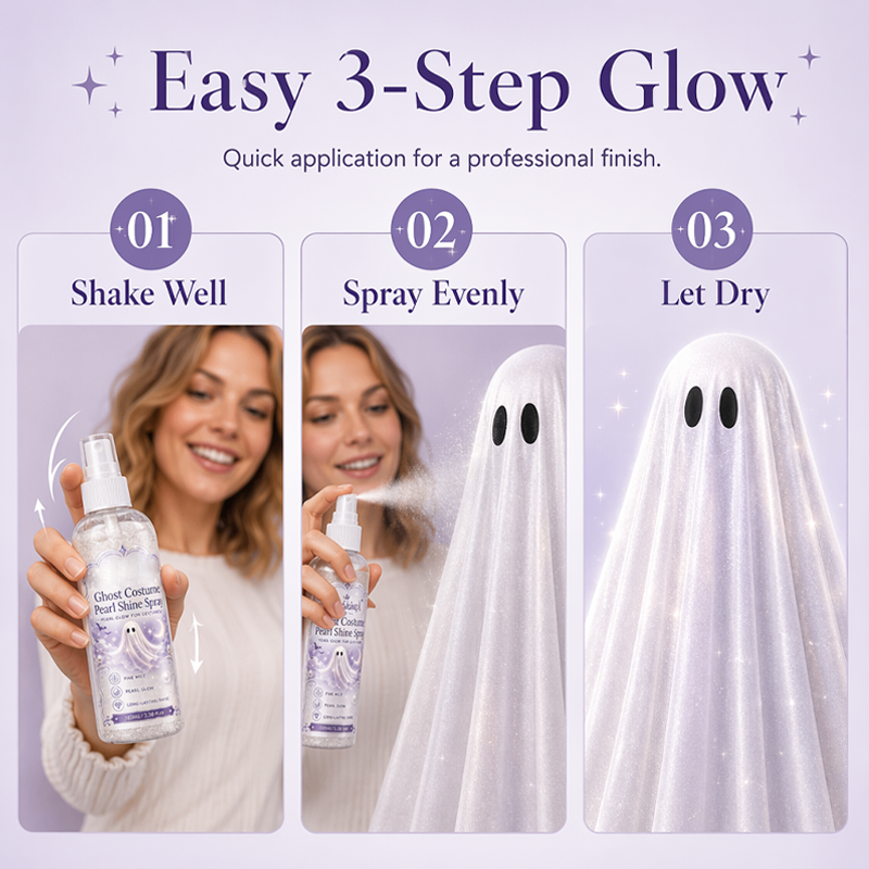 🥳OFERTA 2026🥳💞+50.000 vendidos🎃✨50% DESCUENTO Spray perlado luminoso Halloween, niebla ultrafina con brillo mágico para cualquier disfraz. Rocía y listo, sin coser ni pegar 👻💫