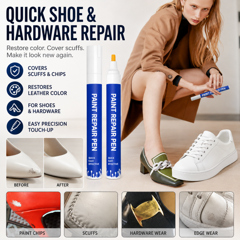 Plumón retocador de pintura para reparar zapatos