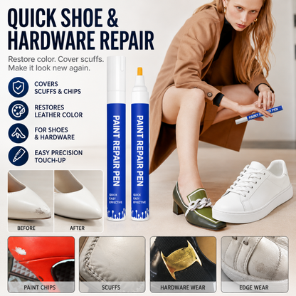 Plumón retocador de pintura para reparar zapatos