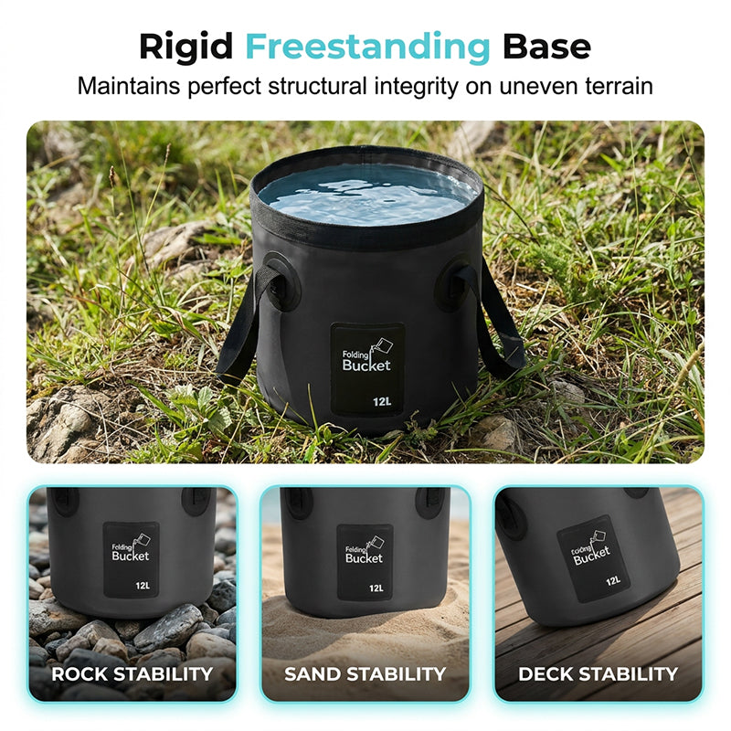 ⏳Tiempo limitado – 50% DESCUENTO⏰Cubo plegable portátil para acampar y pescar al aire libre