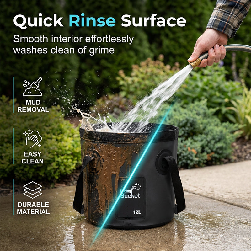 ⏳Tiempo limitado – 50% DESCUENTO⏰Cubo plegable portátil para acampar y pescar al aire libre