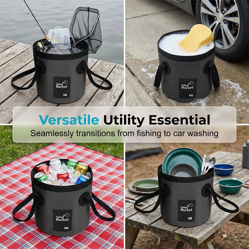 ⏳Tiempo limitado – 50% DESCUENTO⏰Cubo plegable portátil para acampar y pescar al aire libre