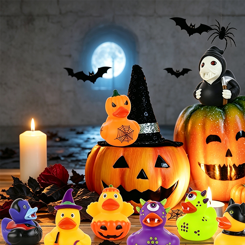 🎉 Oferta 2026 — ¡Más de 24.600 unidades vendidas! 💞 Patito de baño de Halloween para niños – Divertido, con toque misterioso y ideal para la diversión en el baño 🦆🎃✨