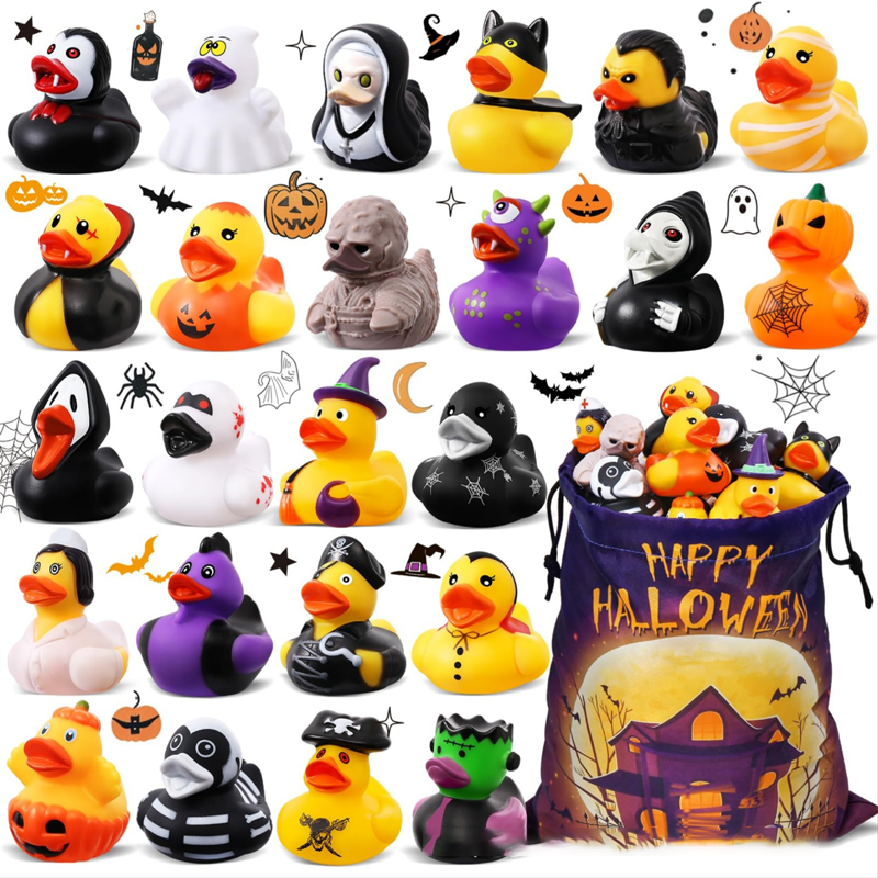 🎉 Oferta 2026 — ¡Más de 24.600 unidades vendidas! 💞 Patito de baño de Halloween para niños – Divertido, con toque misterioso y ideal para la diversión en el baño 🦆🎃✨
