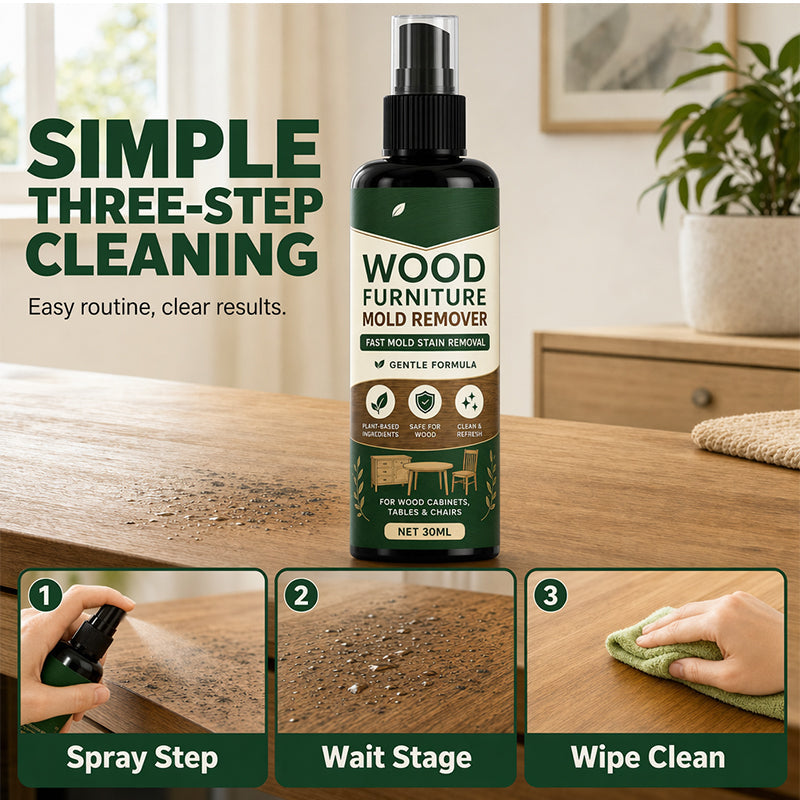 🔥Gran Oferta 50% DESCUENTO🔥 Spray Eliminador de Moho Multisuperficie – Sin Lejía, ideal para muebles de madera🪑