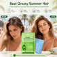 Toallitas limpiadoras para cabello portátiles sin agua