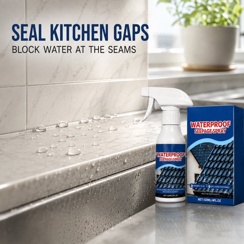Spray impermeabilizante contra filtraciones para reparaciones de cocina y baño