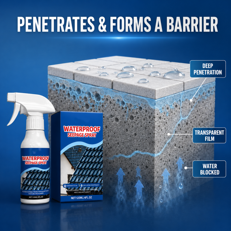 Spray impermeabilizante contra filtraciones para reparaciones de cocina y baño