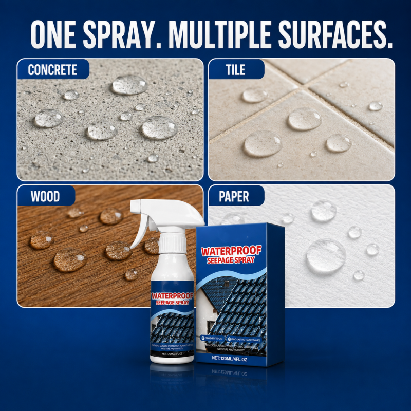 Spray impermeabilizante contra filtraciones para reparaciones de cocina y baño