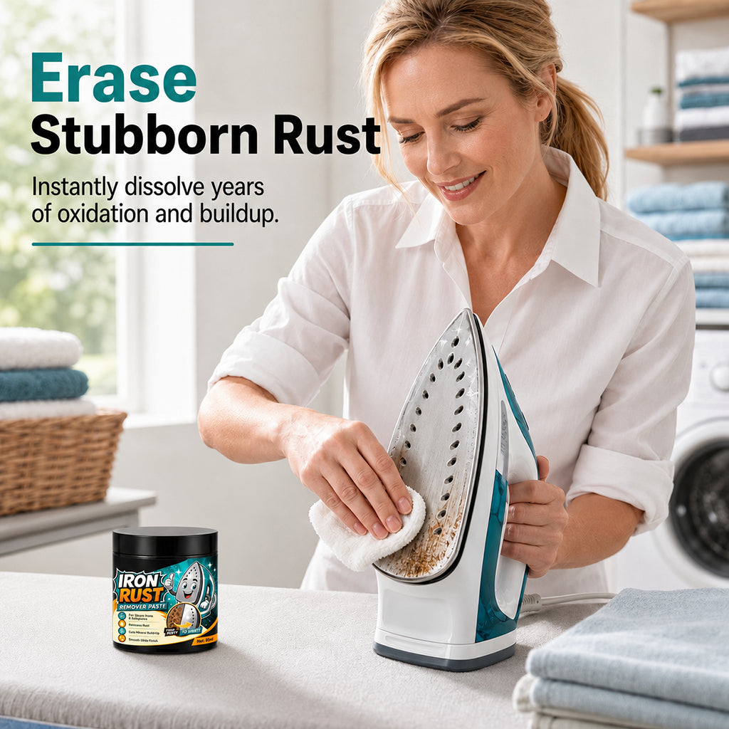 🔥Gran Oferta 50% DESCUENTO🔥 Pasta limpiadora para suela de plancha – Elimina óxido y sarro, no abrasiva 🔥