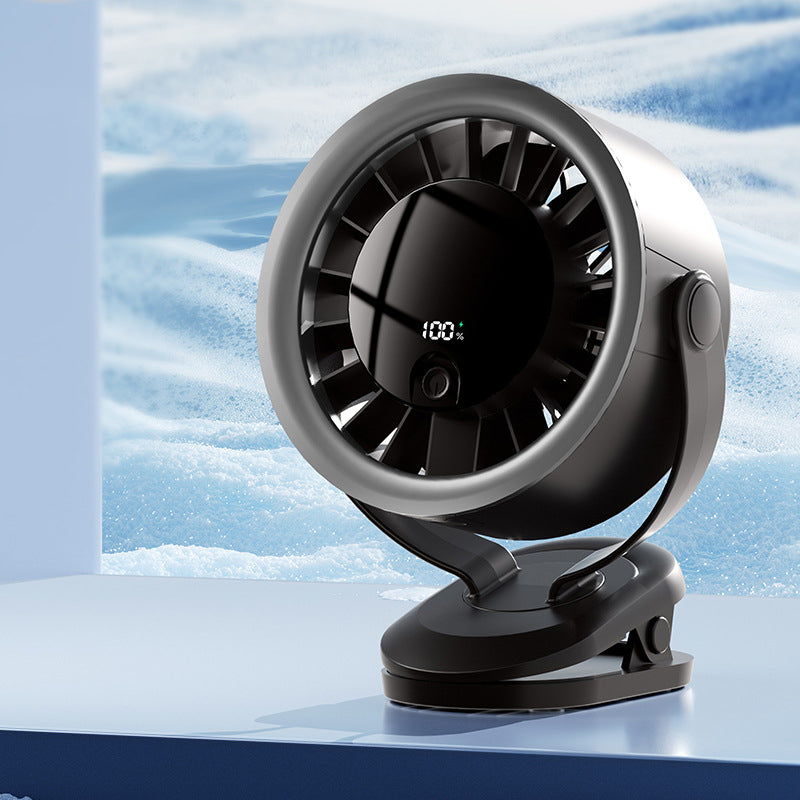 Ventilador USB portátil con pantalla digital