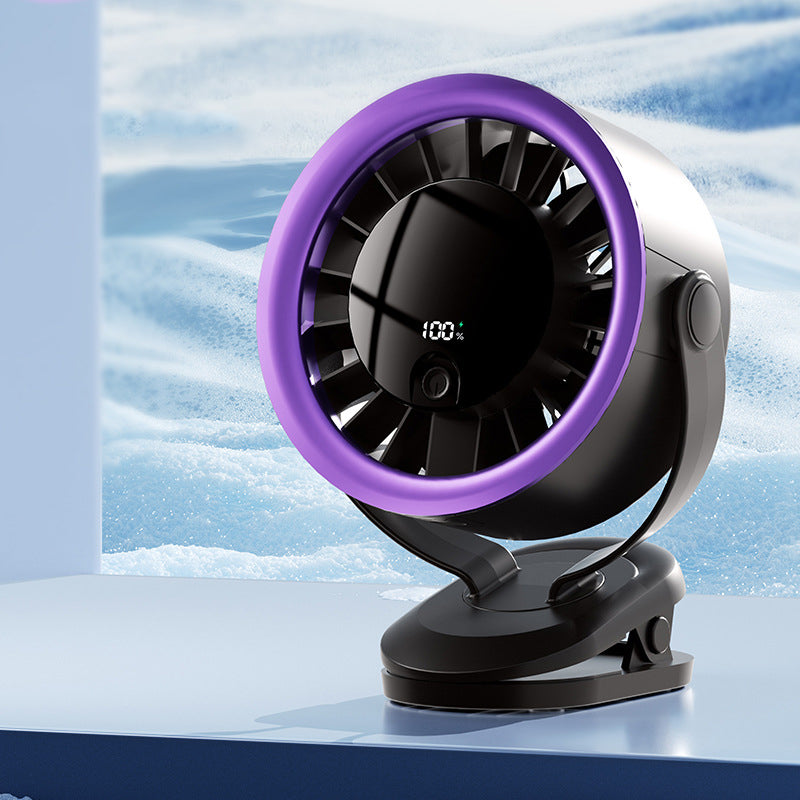 Ventilador USB portátil con pantalla digital