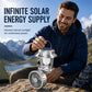 🥳ÉXITO DE VENTA 2026🥳 Linterna ventilador solar plegable – 2 en 1, carga solar, resistente a golpes, resistente a la intemperie, brillo y velocidad regulables! 🌞💨