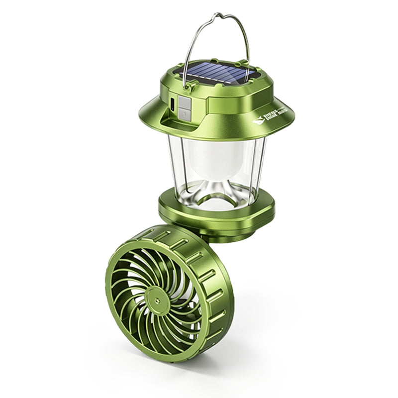 🥳ÉXITO DE VENTA 2026🥳 Linterna ventilador solar plegable – 2 en 1, carga solar, resistente a golpes, resistente a la intemperie, brillo y velocidad regulables! 🌞💨
