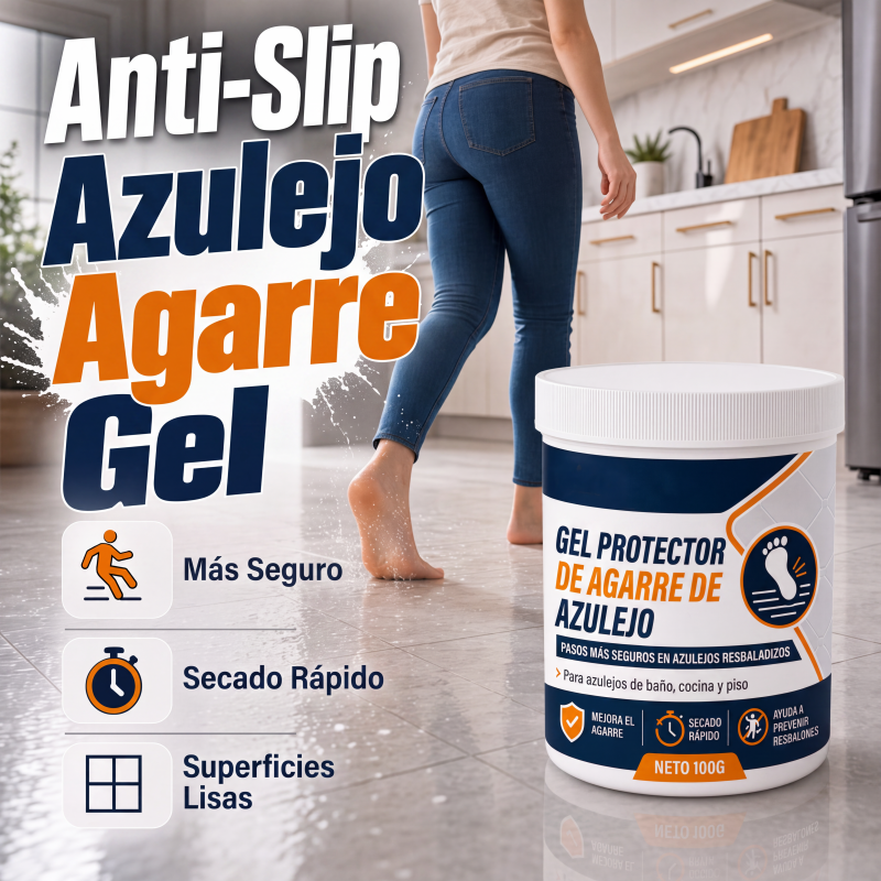 🥳 ELECCIÓN DESTACADA 2026 🥳 Gel antideslizante para azulejos – Reduce la resbaladicidad en azulejos lisos, fórmula de secado rápido – ¡Seguro para suelos interiores! 🏠💧