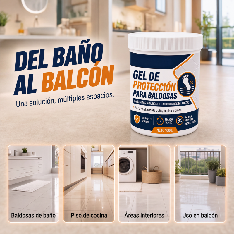 🥳 ELECCIÓN DESTACADA 2026 🥳 Gel antideslizante para azulejos – Reduce la resbaladicidad en azulejos lisos, fórmula de secado rápido – ¡Seguro para suelos interiores! 🏠💧
