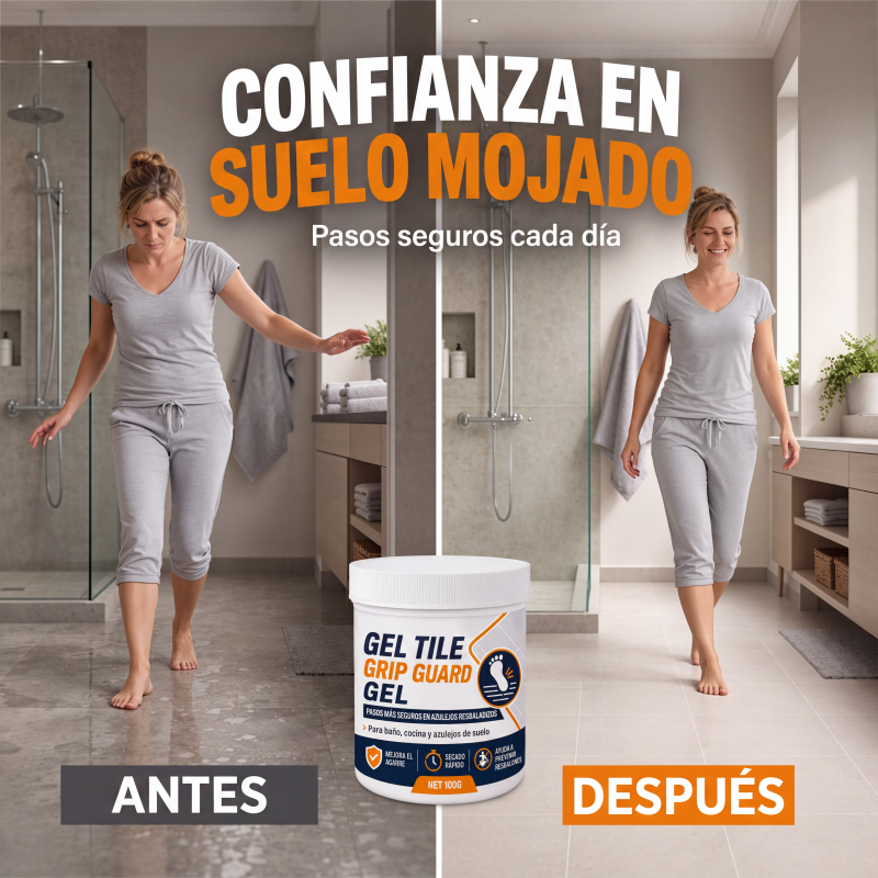 🥳 ELECCIÓN DESTACADA 2026 🥳 Gel antideslizante para azulejos – Reduce la resbaladicidad en azulejos lisos, fórmula de secado rápido – ¡Seguro para suelos interiores! 🏠💧