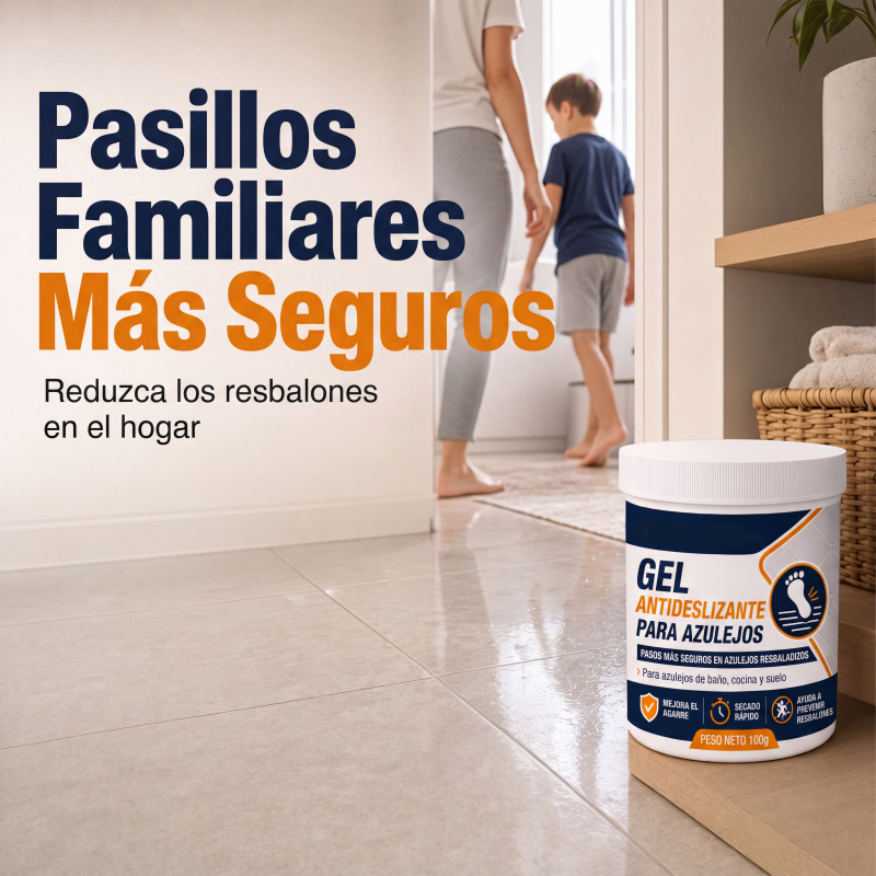 🥳 ELECCIÓN DESTACADA 2026 🥳 Gel antideslizante para azulejos – Reduce la resbaladicidad en azulejos lisos, fórmula de secado rápido – ¡Seguro para suelos interiores! 🏠💧