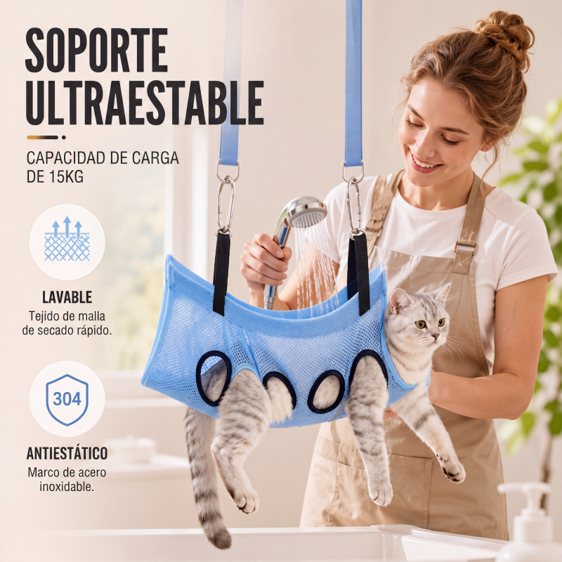 🐕🔥Oferta por tiempo limitado solo para España! 🛋️ Cama de aseo para mascotas plegable 2 en 1 – Superficie de aseo estable y cama de descanso cómoda – Cuida tu espalda durante el corte de uñas y el secado 💪✨