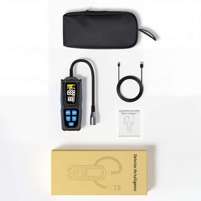 🧪 ¡50% DE DESCUENTO AHORA! ❄️ Detector de fugas de halógenos: sonda de alta sensibilidad, multigas y flexible 🔍