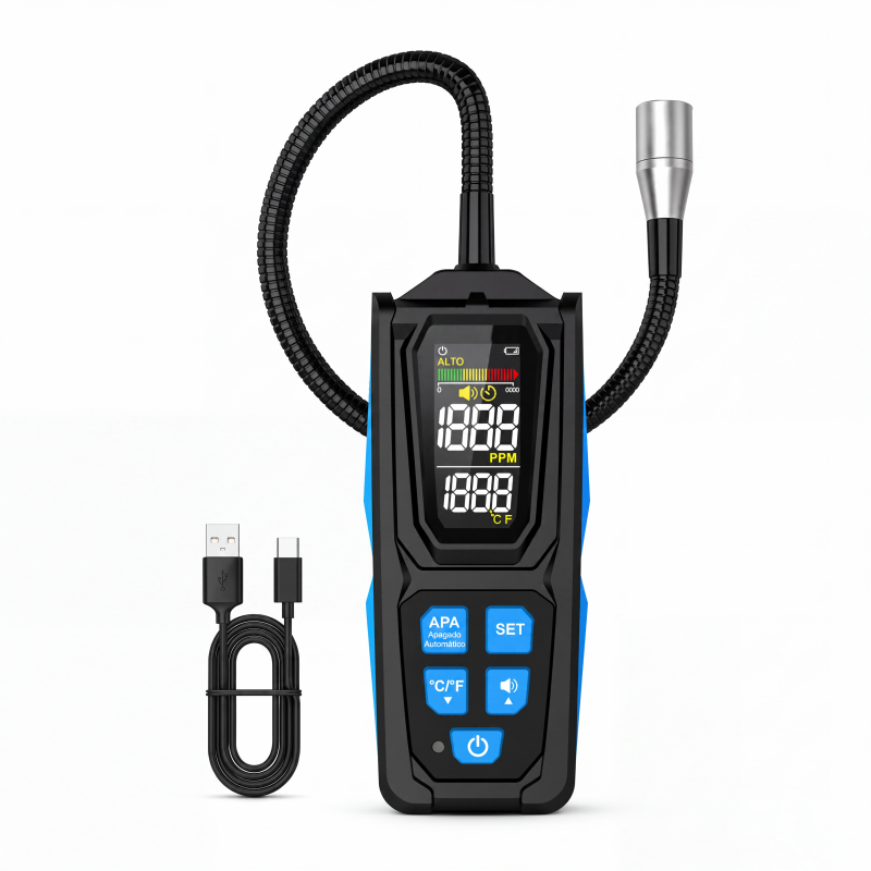 🧪 ¡50% DE DESCUENTO AHORA! ❄️ Detector de fugas de halógenos: sonda de alta sensibilidad, multigas y flexible 🔍