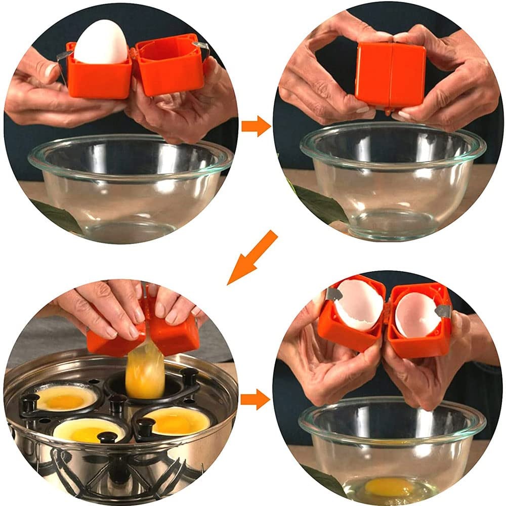 🍳 Herramienta rápida para romper huevos: abre cientos de huevos de forma más rápida y limpia 🔥