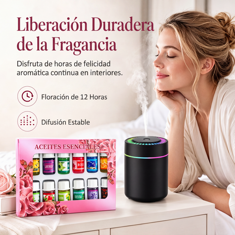 Juego de 12 aceites esenciales solubles en agua
