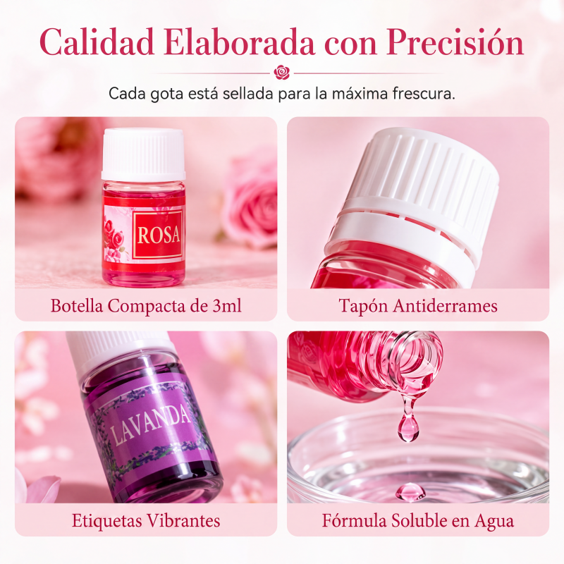 Juego de 12 aceites esenciales solubles en agua
