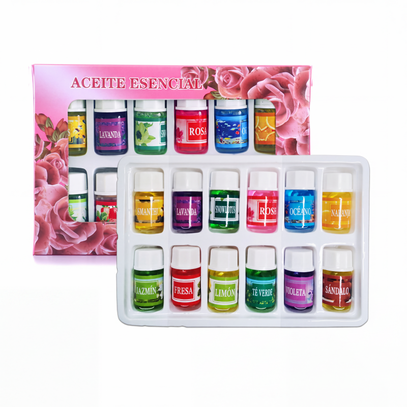 Juego de 12 aceites esenciales solubles en agua
