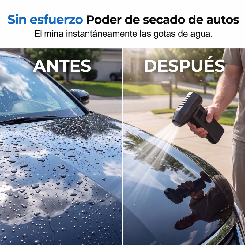 Soplador de aire turbo de alta velocidad inalámbrico con pantalla digital