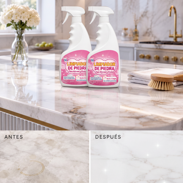 ✨ Limpiador y abrillantador de piedra: elimina las manchas, aporta brillo y deja un fresco aroma floral!