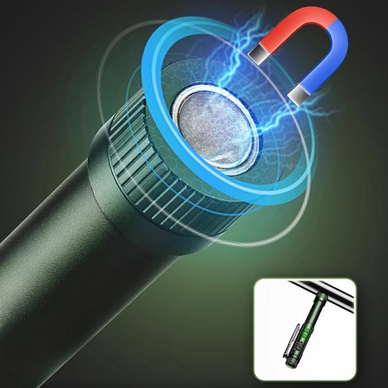 🖊️🧲 Lámpara de Trabajo Magnética Tipo Pluma – Súper Potente, Gira 360° y Manos Libres para Mecánicos y Bricolaje ⚡🔧