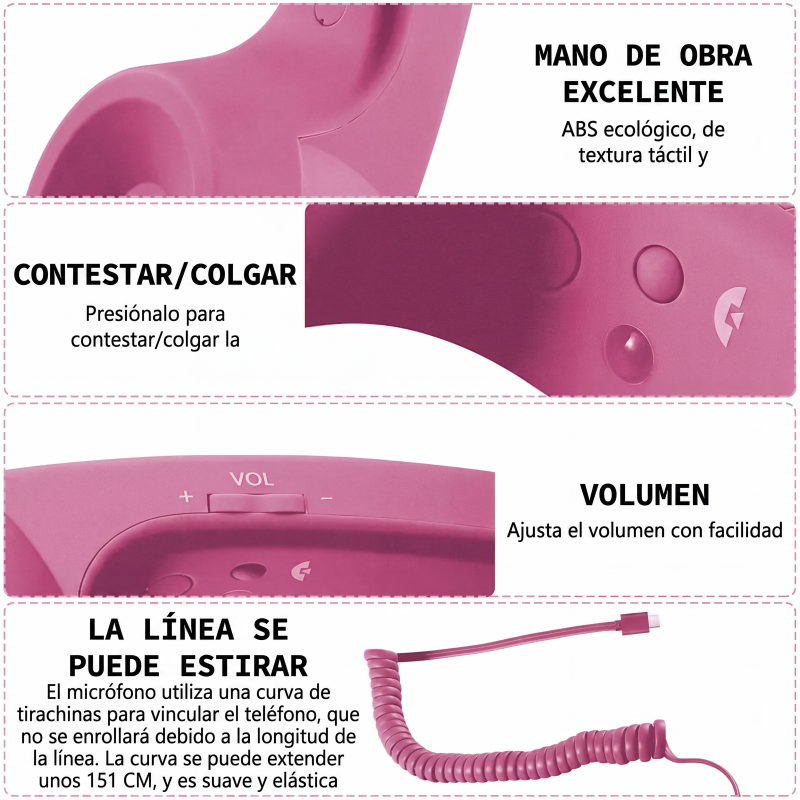 Oferta especial: 50% de descuento por tiempo limitado 🔥🎁Receptor de auricular de línea fija estilo teléfono retro