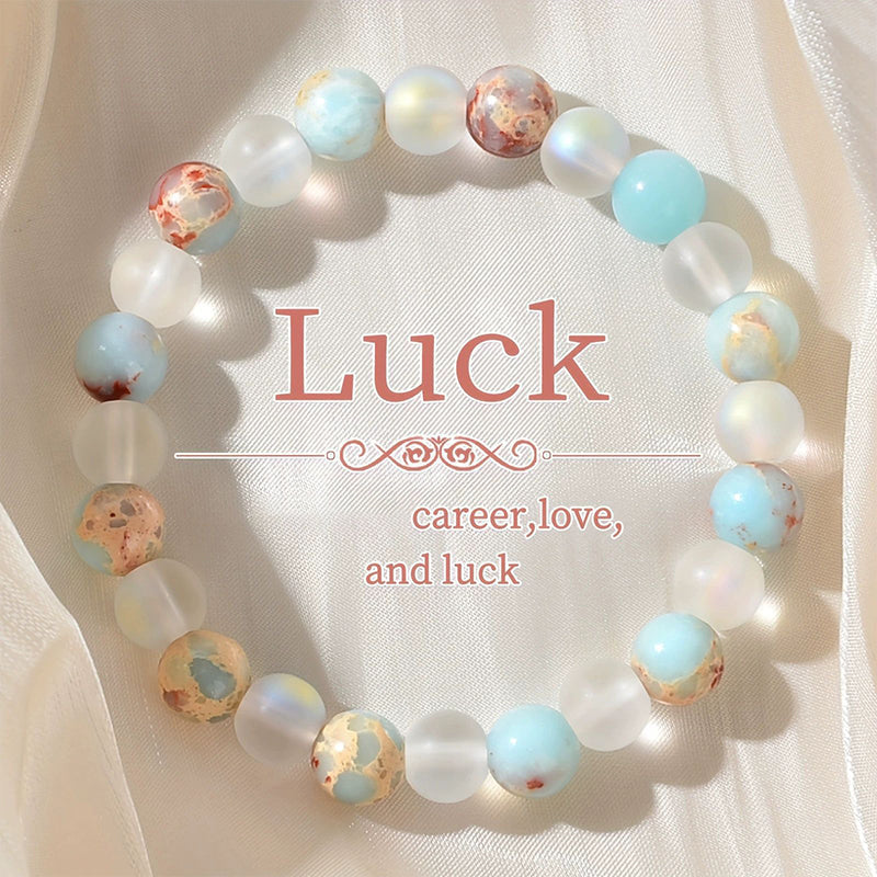 💎✨ Pulsera de Cuentas Piedra Natural – Energía Positiva, Protección Espiritual y Look Bohemio Único 🧘‍♀️🌿