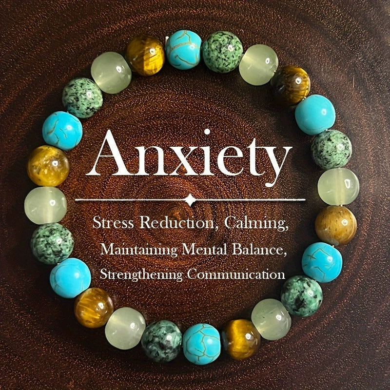 💎✨ Pulsera de Cuentas Piedra Natural – Energía Positiva, Protección Espiritual y Look Bohemio Único 🧘‍♀️🌿